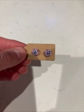 Purple earrings